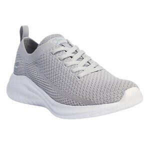 NEW S Sport By Skechers Womens Resse 2.0 Elastic Gore Sneakers Light Gray 7.5M